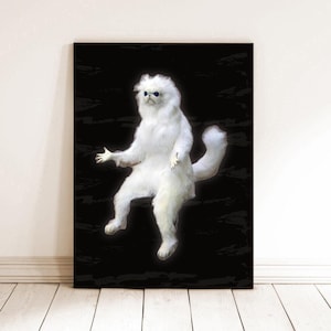 Persian Cat Room Guardian Meme Etsy