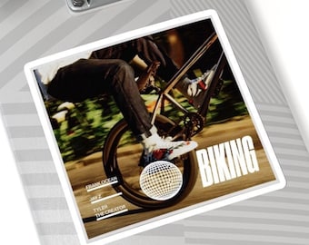 Frank Ocean Biking Album Cover Kiss-Cut Stickers,Frank Ocean Stickers,Laptop Stickers,Art Lovers Stickers, Album Cover Stickers,