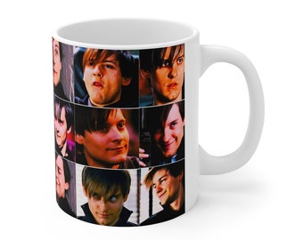 Bully Maguire The Expression King gift Mug,Tobey maguire FanArt,Tobey maguire Mugs, Tobey maguire funny mugs, Bully maguire gift Mu