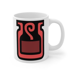 Monster Hunter Hot Drink Mug,  Monster Hunter  Ceramic Gift Mug, Valentine's Gift  Mug, White Ceramic Printed Mug,