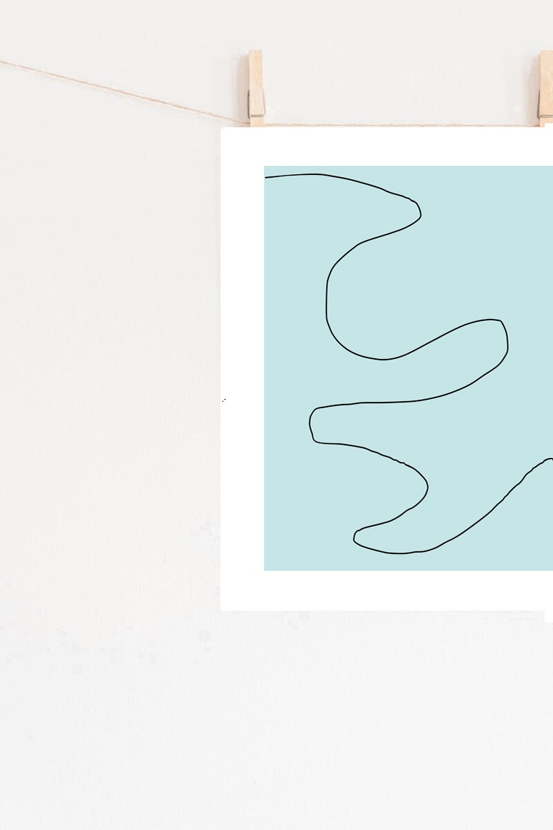 Simple Line Art Print, Simple Line Art Print, Minimalist Art Print ...