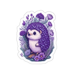 Cute Hedgehog Sticker  -Cute Motivational Sticker,Notebook Sticker -Water Bottle Sticker, Cute Decals for Tumblers,Journal Stickers