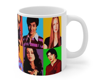 That 70s Show Pop Art Mug , Christmas Gift Mugs, That '70s Show Mug,70s Show  Fan Art Gift Mug, Christmas,70s Show Retro TV Show Gift Mug,