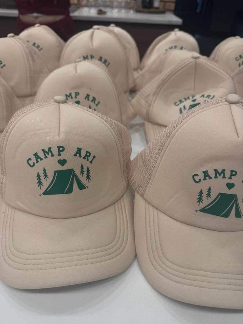 Custom Camp Bachelorette Trucker Hat – Personalized Bachelorette Hats ...
