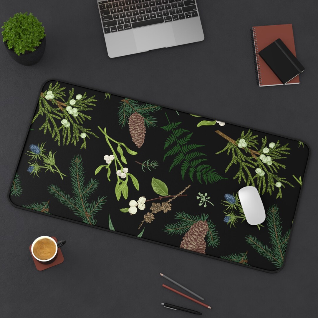Green Desk Mat, Cute Desk Mat, Cottagecore Deskmat, Aesthetic Desk Mat