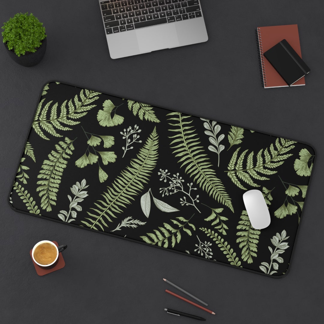 Green Desk Mat, Cute Desk Mat, Cottagecore Deskmat, Aesthetic Desk Mat
