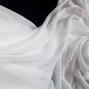 Hi multi Chiffon Fabric White Chiffon Fabric Ivory Chiffon