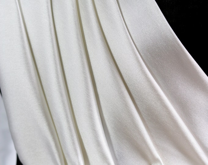 Luxurious Mikado Satin Fabric, Ivory Mikado Fabric, Bridal Fabric