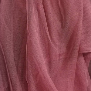 Extra Soft Italian Tulle, Tulle Dusty Rose Pink / Mauve Color, Mesh Fabric, 2 way Stretch Tulle, Veiling Fabric, Sold by the meter, 59&quot;wide