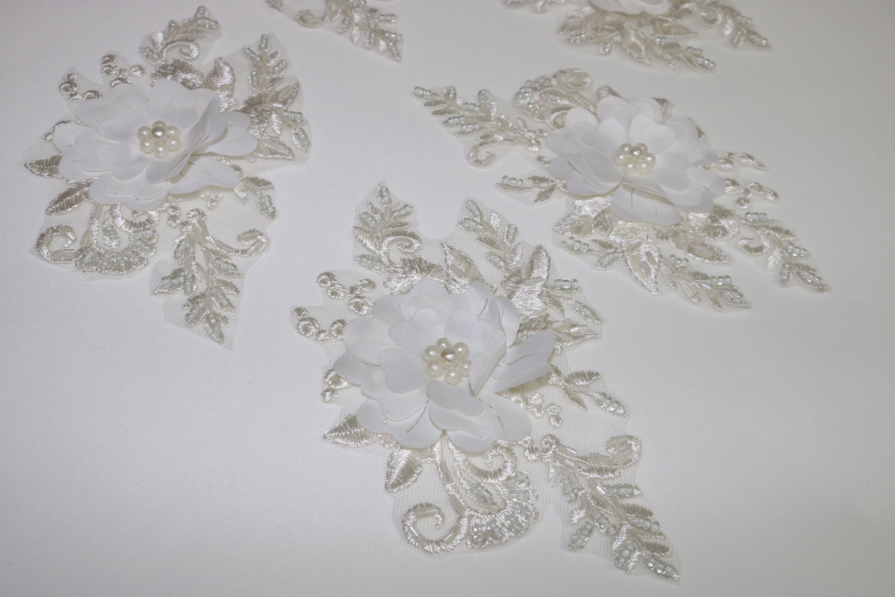 Ivory 3d Embroidered Lace Augustine