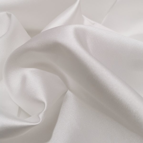 High Quality Light ivory Mikado Satin fabric, Mikado Fabric, Bridal Fabric, Polyester Mikado Twill Fabric, Designer Fabric, 150cm/59" Width