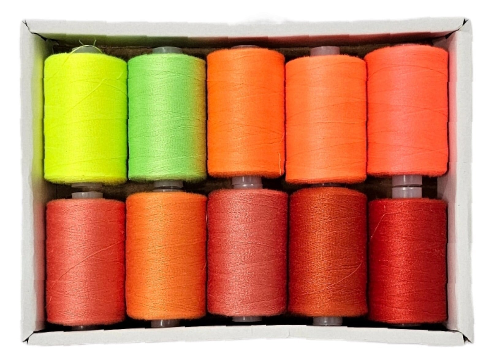 High quality Polyester machine thread, Orange and Neon Shades Sewing All Purpose threads, 1000m reels Machine & Hand Sewing Thread, Thread