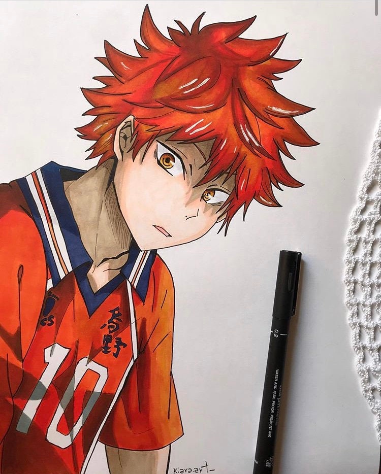 HINATA SHOYO Drawing Illustration Leisure ver. Postcard Haikyu