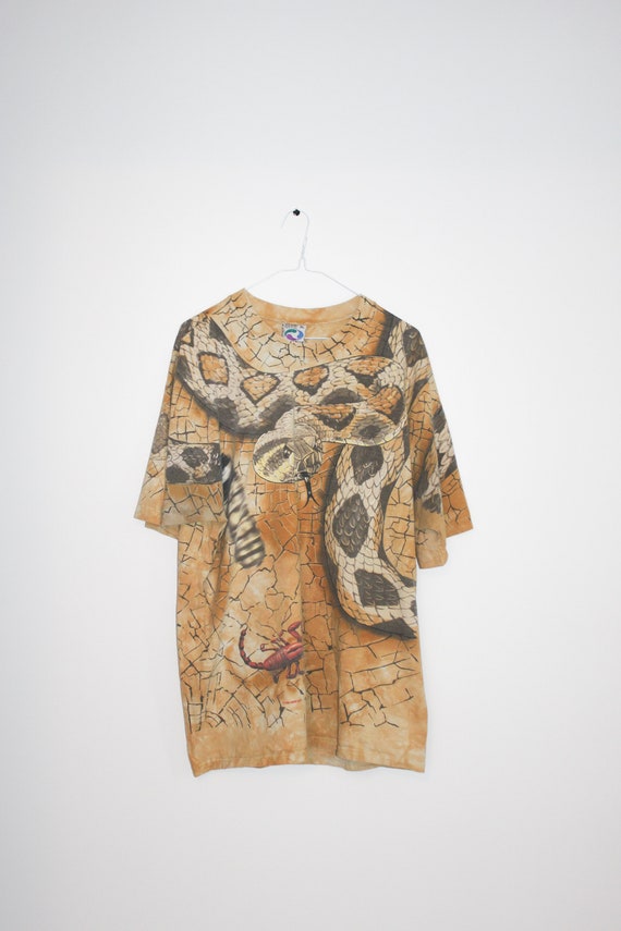 Vintage 90s Rattlesnake All Over Print 1996 Liquid