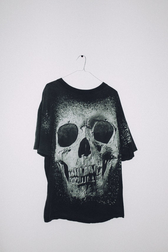 Biketoberfest Skull Vintage 90s All Over Prin Hall