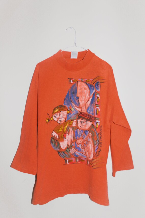 Vintage Hand Painted Sumo on Picasso Replica Artwo