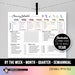 Editable Yearly & Monthly Cleaning Schedule, Printable Month Planner, Home House List Chore Annual, 3 Templates, Watercolor, PPTX or PDF 