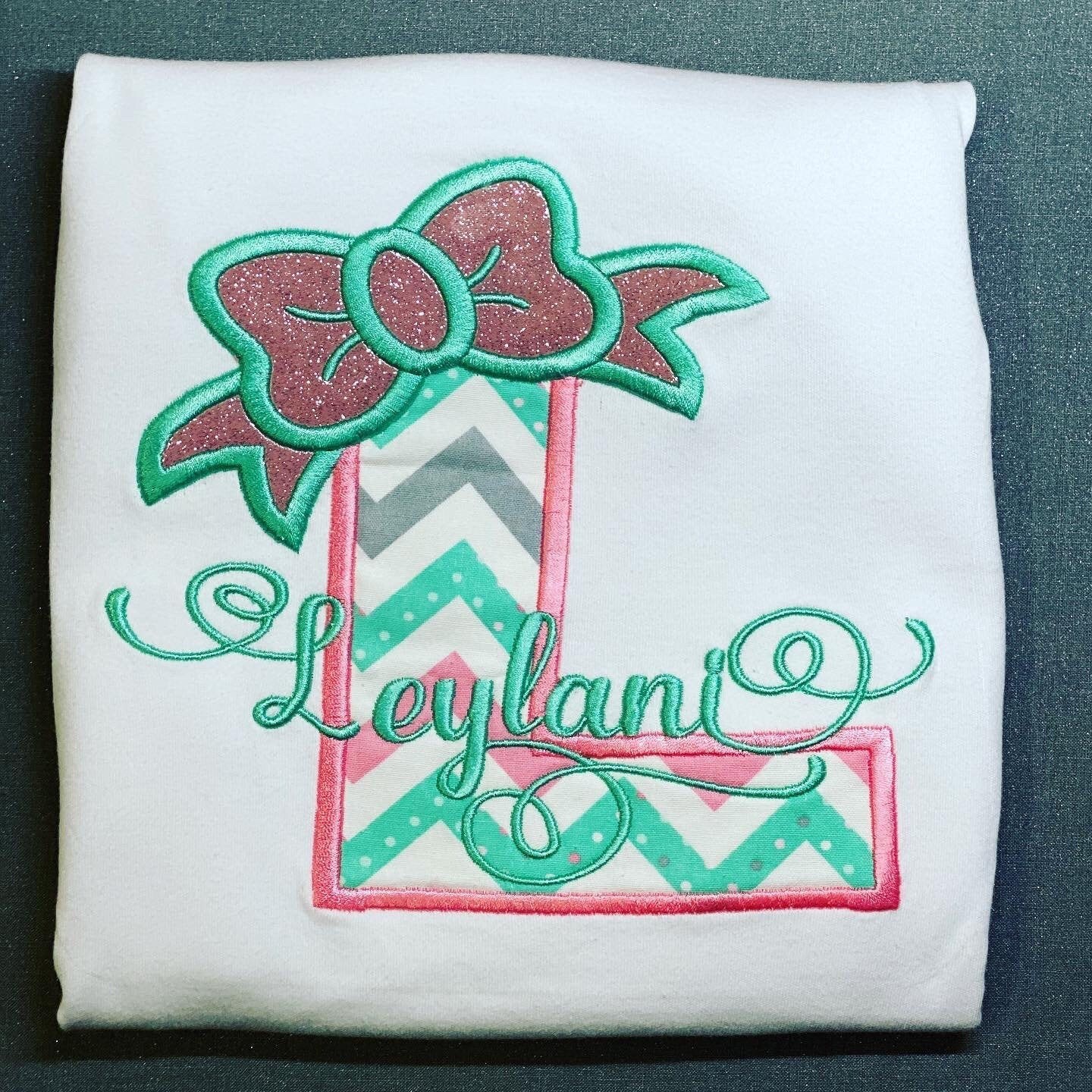 Embroidered Letter Shirt | Etsy