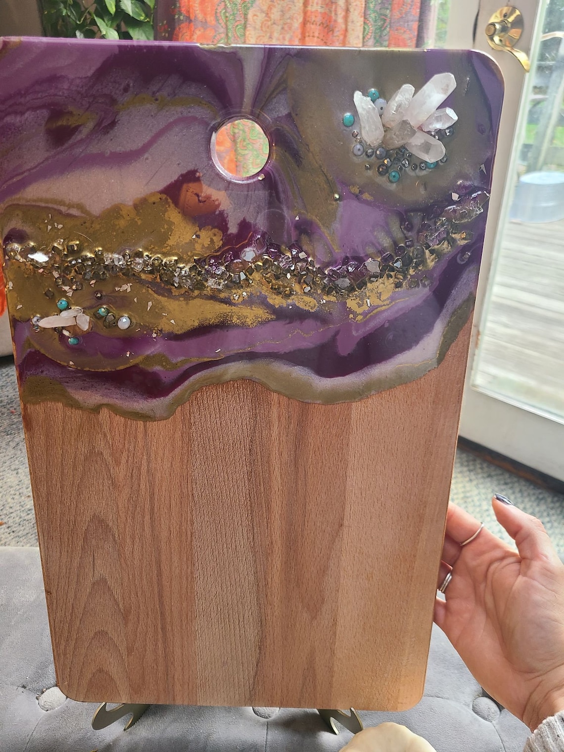 Tablero de geoda púrpura grande | Etsy