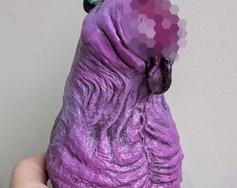 Aubergine/Eggplant Ornament: Weird Art Sculpture, Quirky Gift, rude ornament, funny statue, veg ornament