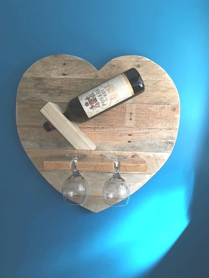 Heart Shaped Wine Rack Wall Mounted Wine Rack Wine Holder Unique Wine Display Etsy Australia