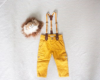 Kids Unisex Trousers, Handmade Trousers, Cotton Trousers, Vintage Trousers, Toddler Trousers