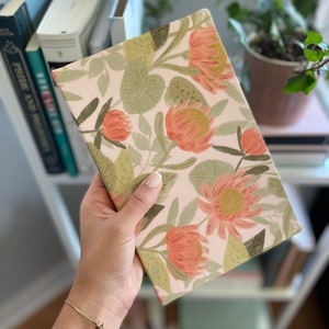 Hand Bound Hardcover Fabric Journals Protea