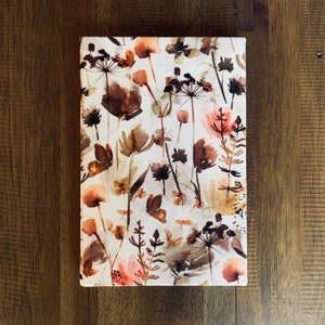 Hand Bound Hardcover Fabric Journals Butterfly Field