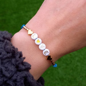 Beaded Love Bracelet, Letterbox Gift, Friendship Bracelet