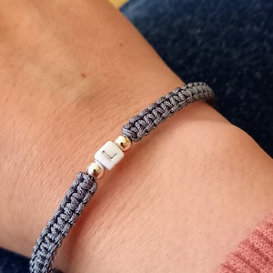 Personalized Initial Bracelet, Macrame Bracelet, Mothers Day Gift
