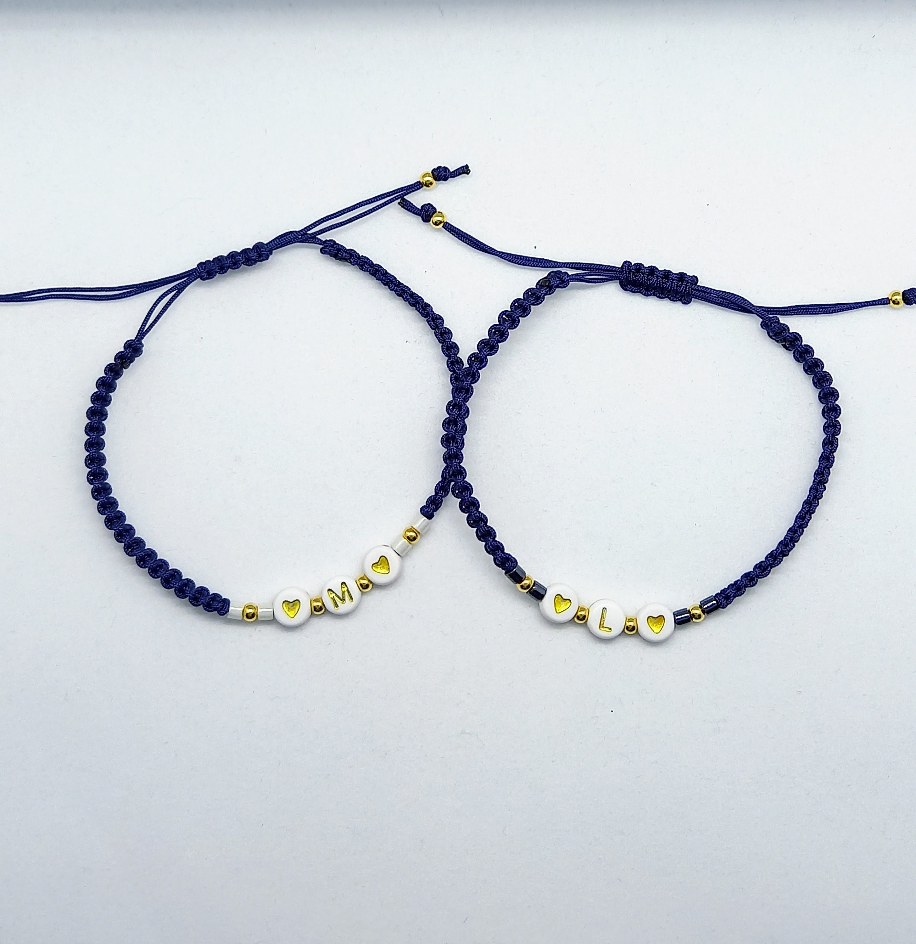 Matching Couple Bracelets Couples Bracelets Personalized Etsy