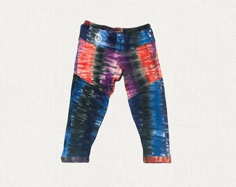 Midnight Mirage - Upcycled Tie-Dye Full and 3/4 Trousers from the MFC Beginnings Collection