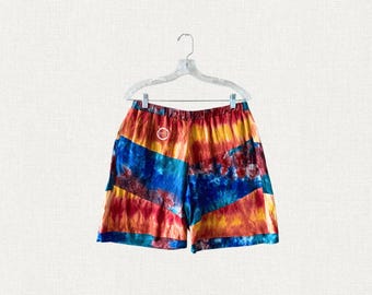 Multi-Color Medley - Upcycled Tie-Dye Shorts from the MFC Beginnings Collection