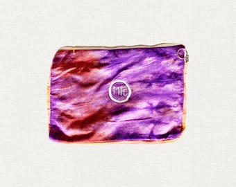 Purple Mountain - Upcycled Tie-Dye Laptop / Tablet Case from the MFC Beginnings Collection