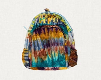 Rainbow Bliss - Upcycled Tie-Dye Backpack from the MFC Beginnings Collection