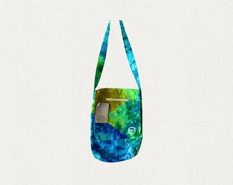 River Turquoise - Organic Cotton Tie-Dye Shoulder Bag from the MFC Beginnings Collection