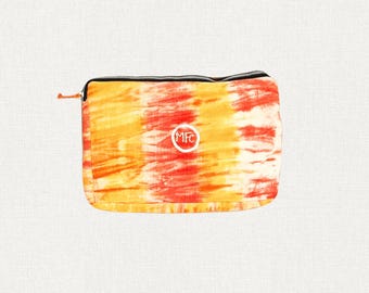 Tangerine Twilight - Upcycled Tie-Dye Laptop / Tablet Case from the MFC Beginnings Collection