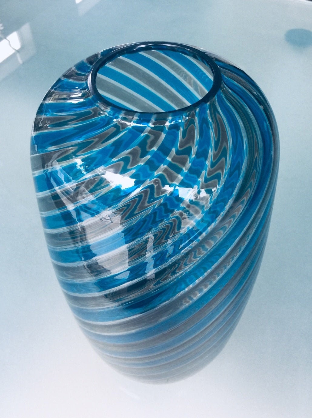 PAOLO VENINI vase a Canne Retorte 1985 MURANO Etsy