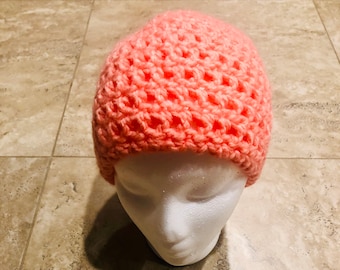 Electric Pink Hat; Adult Unisex; %100 Acrylic