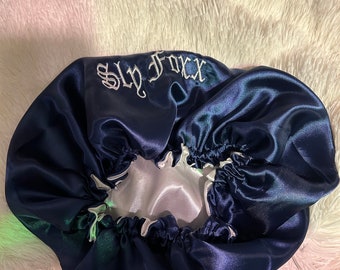 Custom Satin Bonnets with name only