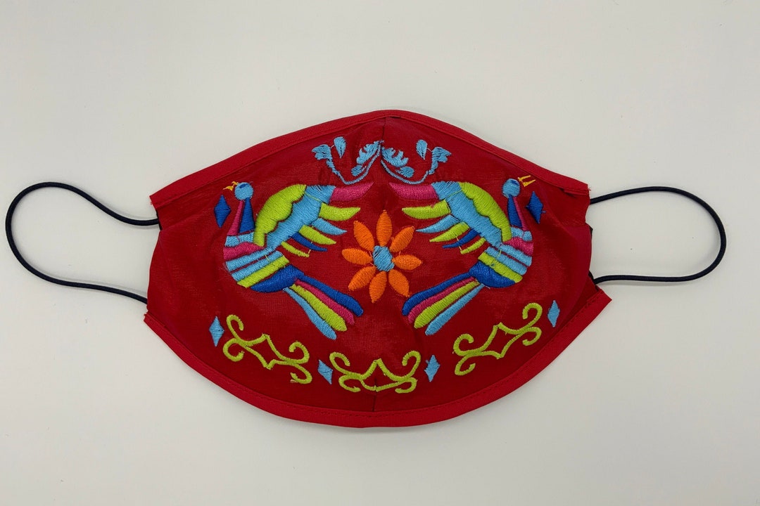 Reusable Embroidered Face Mask Mexican Style Etsy