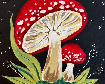 Mystical Mushroom Art Box Mini Kit – DIY Painting Crafting