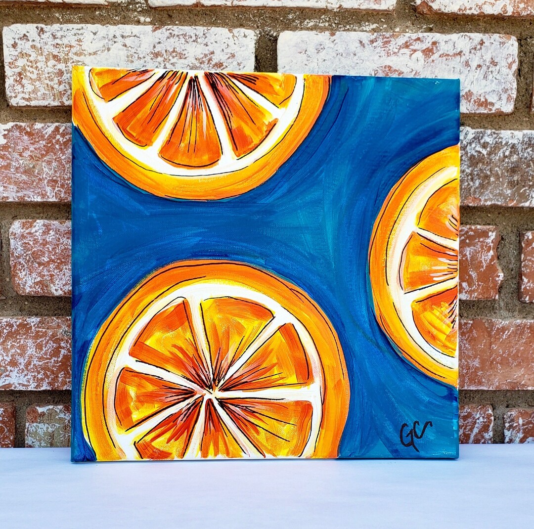 Colorful Citrus Art Box by the Brush Bar Citrus Paint Kit Etsy UK