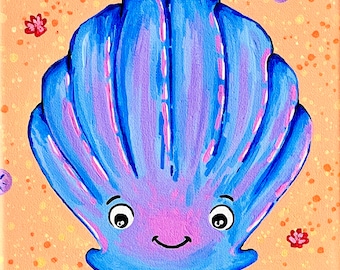 Seashell Acrylic Painting Kit – DIY Art Box, Kids Crafting