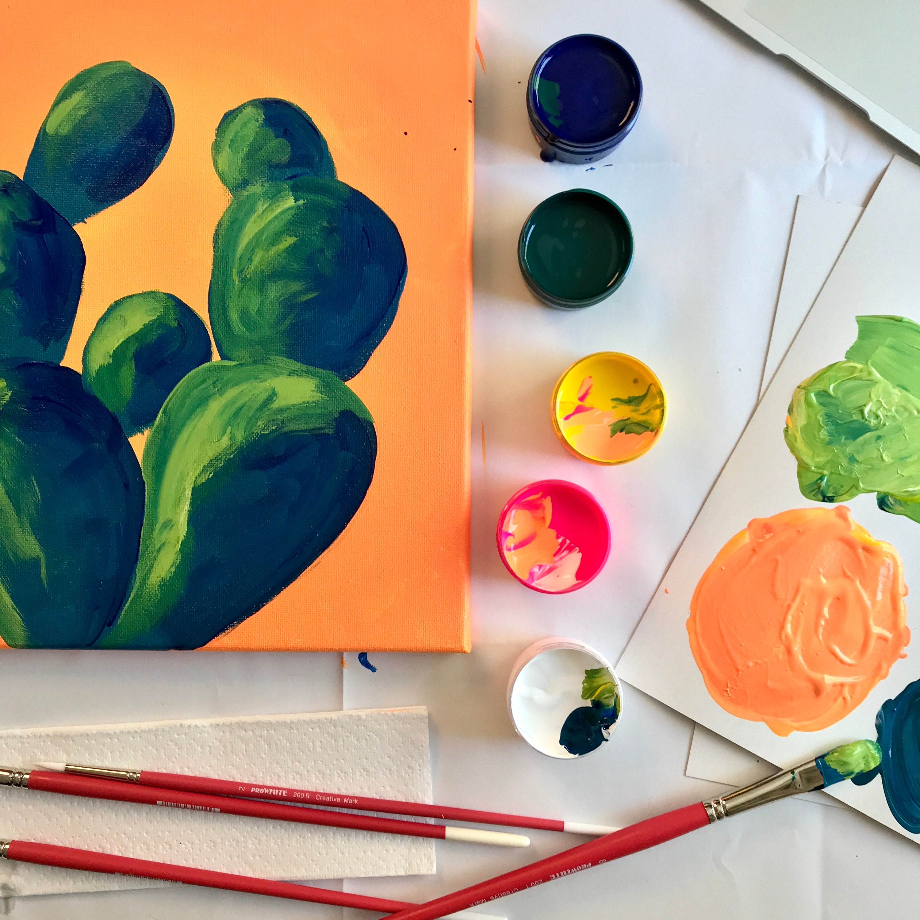 Colorful Citrus Art Box by the Brush Bar Citrus Paint Kit Etsy UK