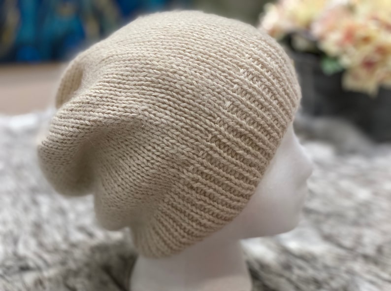 Knitted slouchy hat