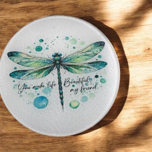 Personalized Glass Cutting Board, Kitchen Decor Gift, Customizable Glass Board, New Home Gift, Glass Kitchen Accessory
