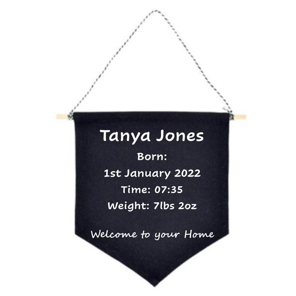 Personalised Banners, Choose your wording, Baby's room, Children room, Kitchen, Class Room, Gift for a Friend or Loved One, Nursing Home