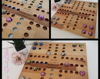 Jeu familial, jeu de société, en bois fait main, scarabée personnalisé