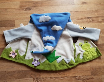 Veste zippée "Garden Pond" veste polaire enfant taille personnalisée